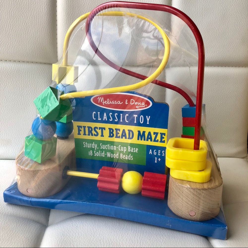 Melissa & Doug First Bead Maze - Wooden Toy